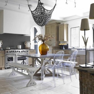Cuisine minimaliste de style éclectique