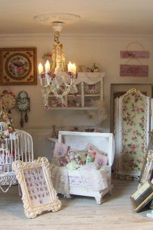Meubles de découpage dans le style du shabby chic