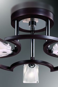Lustre Art Nouveau contemporâneo com teto falso