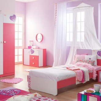 Kreş pembe mobilya