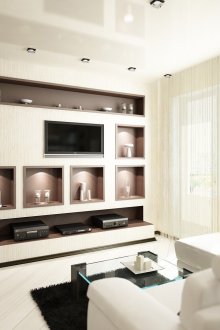 Nicchia per TV e accessori in salotto