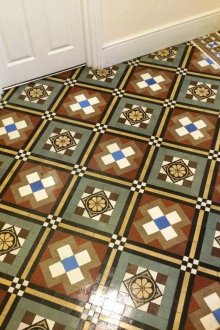 Ceramic tile floor