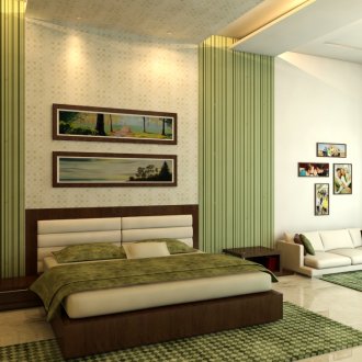 Brown bedroom
