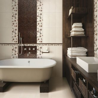 Coin marron pour carrelage