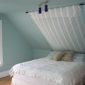 O teto no quarto