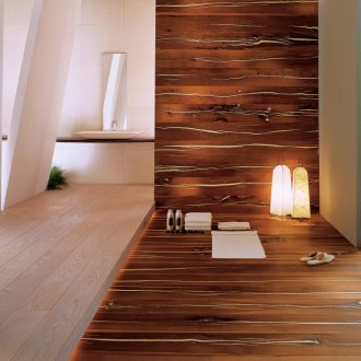 Laminat an der Wand