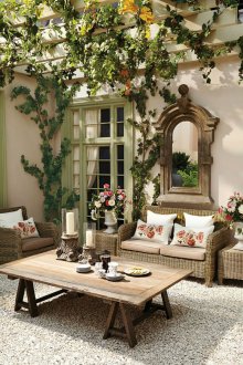 Decoración de marco de estilo provenzal