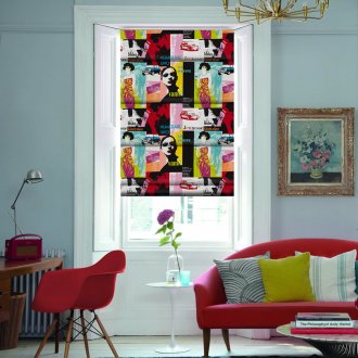 Diagonale laminata all'interno della pop art