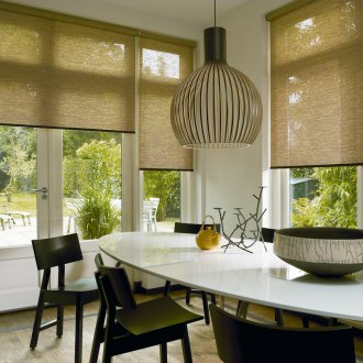 Bamboo roller blinds