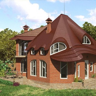 House with an unusual roof