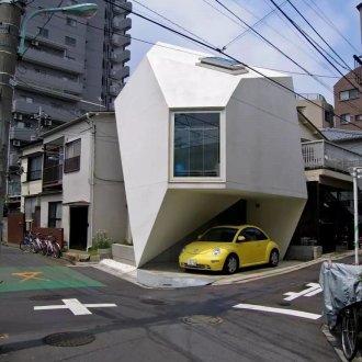 Small house of unusual shape