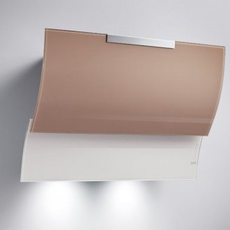 Inclined glass hood