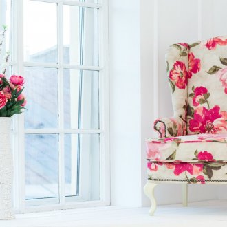 Silla cama con flores
