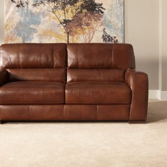 Braunes Sofa zum Ausrollen