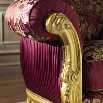 Throne chair with gilding