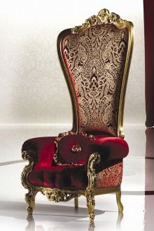 Patterned Throne Chair