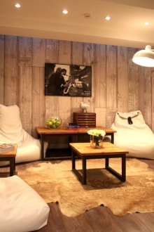 Ausziehbares Sofa im Inneren des Hauses