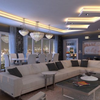 Panoramik pencerelerin aydınlatılması