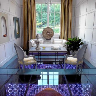 Jugendstil Glasboden