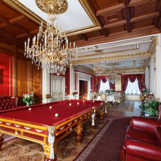 Art Nouveau kırmızı kapı