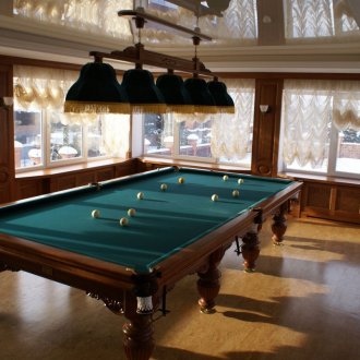 Pool table on the veranda