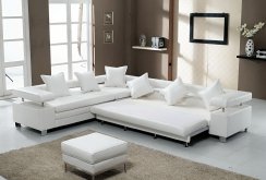 Λευκός καναπές υψηλής τεχνολογίας