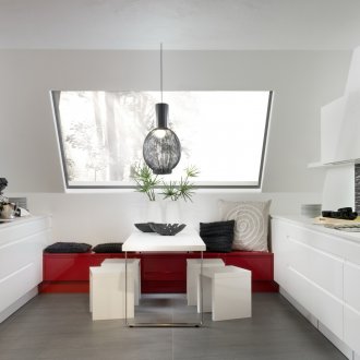 Kitchen with handles