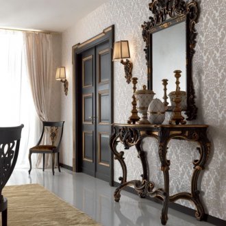 Yaldızlı masif ahşap kapı
