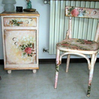 Wall panels with patina