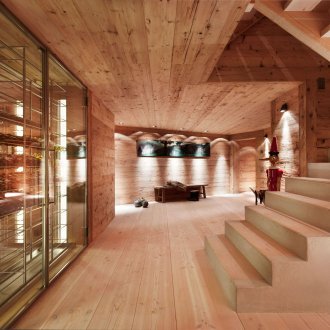Wine cellar with fridge