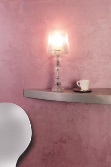 Vernice madreperlata rosa all'interno