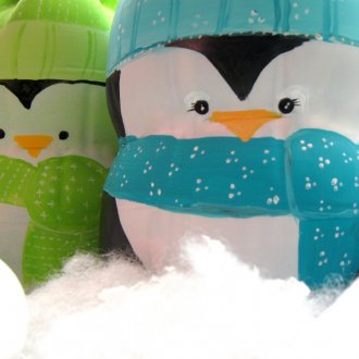 Plastic Bottle Penguins