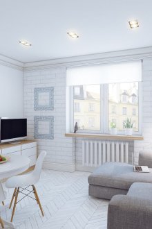 İskandinav apartman tasarımında tuğla