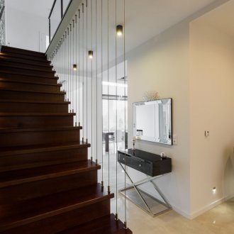 Lighting stairs in the apartment