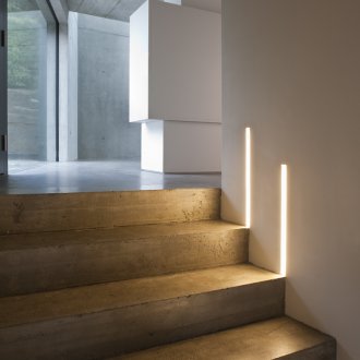Minimalist staircase lighting
