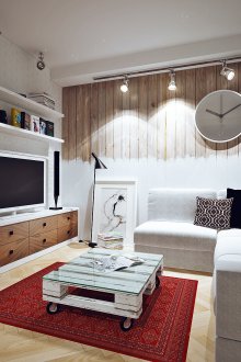 Küçük İskandinav tarzı koridor