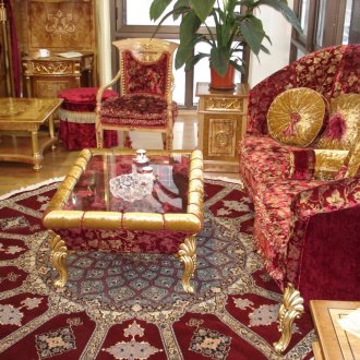 Yuvarlak ipek halı