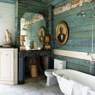 Grunge tarzı banyo