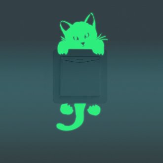 Adesivo luminoso gato