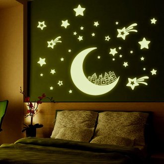Papel pintado fluorescente