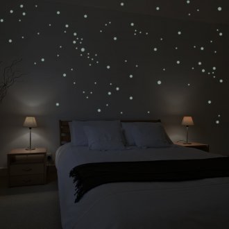 Papel pintado con puntos luminosos