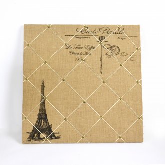 Tableau de note de toile de jute