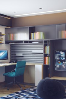 Genç çocuk için modern oda tasarımı