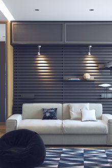 Bir genç çocuk için modern oda