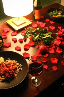 Klasik romantik akşam yemeği
