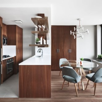 İskandinav tarzı yemek odası