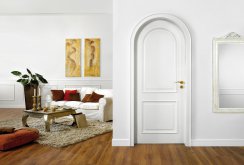 White arched door