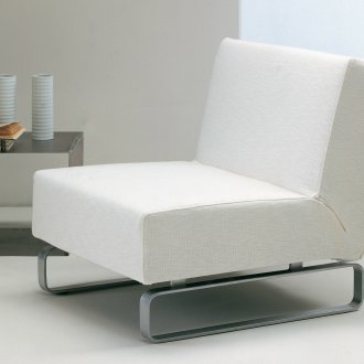 Armchair without armrests