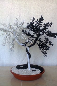 Arbre Yin Yang perlé