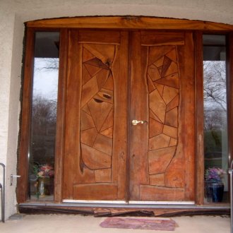 Art Nouveau ahşap kapı